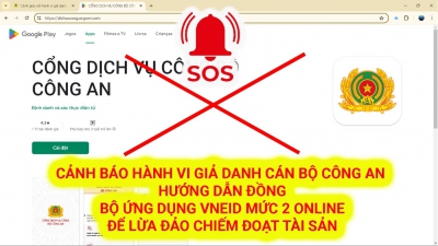 CẢNH GIÁC THỦ ĐOẠN LỪA ĐẢO GIẢ MẠO CÔNG AN CÀI ĐẶT ỨNG DỤNG VNeID