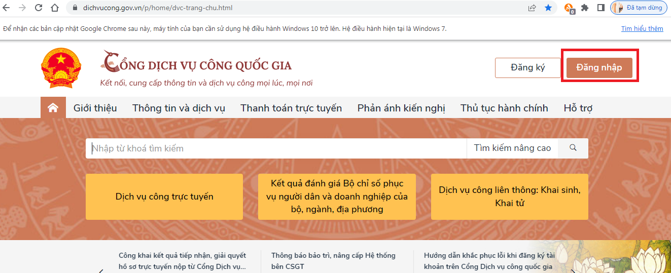 Hướng dẫn thực hiện thủ tục đổi giấy phép lái xe mức độ 4 trên Cổng dịch vụ công quốc gia